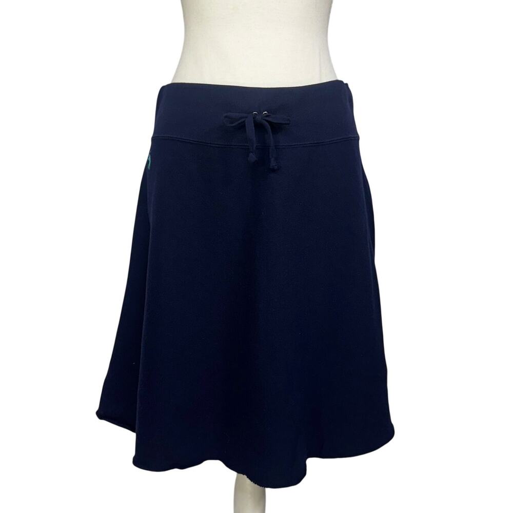 Ralph Lauren Cotton Skirt Medium A-Line Navy Athleisure Old Money Cruise Resort - Picture 2 of 16